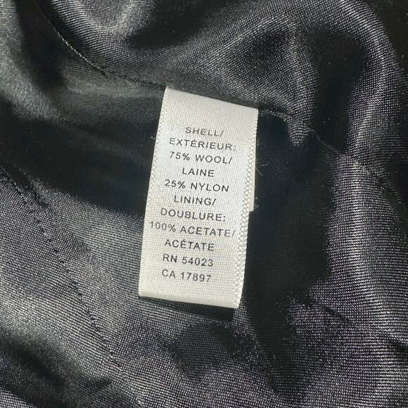 Banana Republic | Women | Vtg Tweed Herringbone Wool Blend Trench Coat | Small - Picture 10 of 16